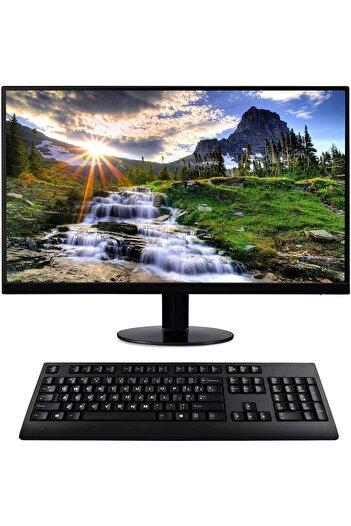 Taimi 3-Pieces Universal Arabic Keyboard Stickers, Transparent with White Lettering Black