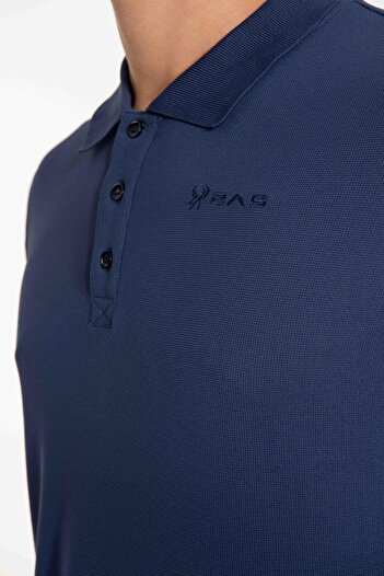 2AS Ανδρικό μπλουζάκι Polo Neck Λευκό - Κοντό μανίκι, Teal Tea0404