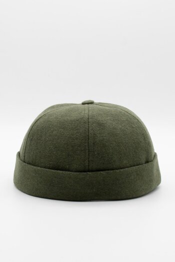 Külah Winter New Style Wool Retro Hip-Hop Docker Hat Khaki