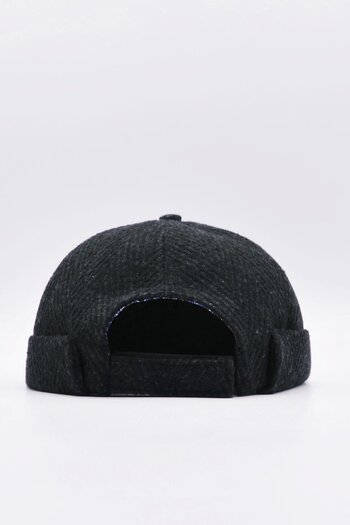 Külah Short Docker Hat with Ethnic Pattern - Vintage Cap
