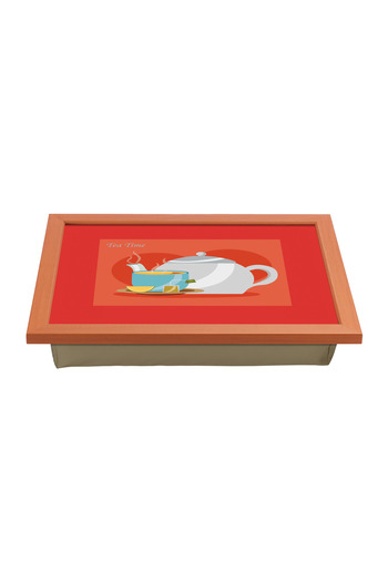 Funny Design Keyif Tray Knee Cushion -tea Time