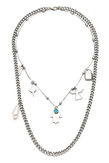 Modex Figured Double Necklace Set