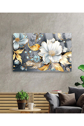TAULART TABLO DE STICLA DE RESOLUITARE ULTRA-DESSUPERIOR TABLO DE STICLA INELABIL TABLO DE STICLA CU FLORI MINUNATE PENTRU CASA, SUFRAGERIE, CADOU