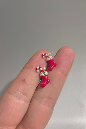 Jaida Moda Women's Christmas Socks Figure Christmas Earring