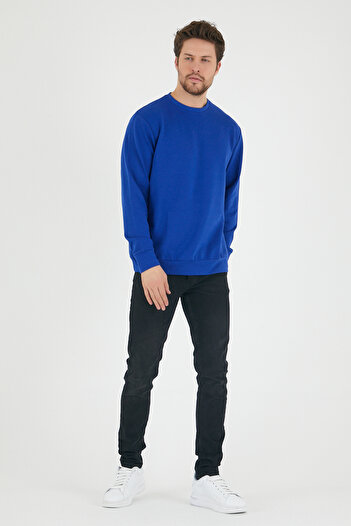 Superlife Süperlife Erkek Bisiklet Yaka Regular Fit İnce Sweatshirt SPR 20K30