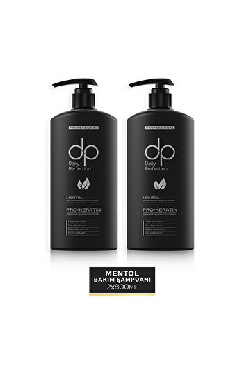 dp Daily Perfection Menthol Shampoo - 800 ml X 2 Pieces