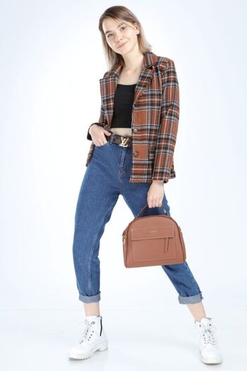 ribana Stamp Plaid Jacket