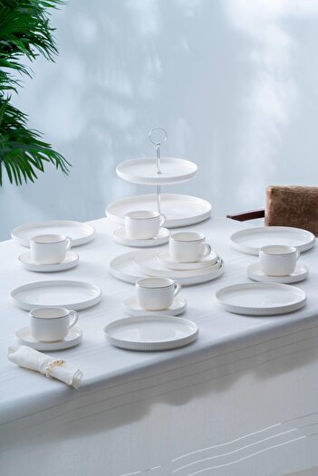 ACAR Sierra 6-Person Silver Brunch Set - 20 Pieces