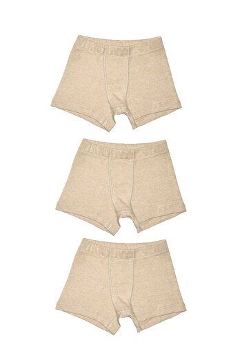OrganicKid Natural Cotton Erkek Çocuk Ekru Set 3lü