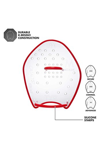 TYR Catalyst Stark Paddle Swimming Equipment | Clear | X-small | Swimming Gear | Paddle