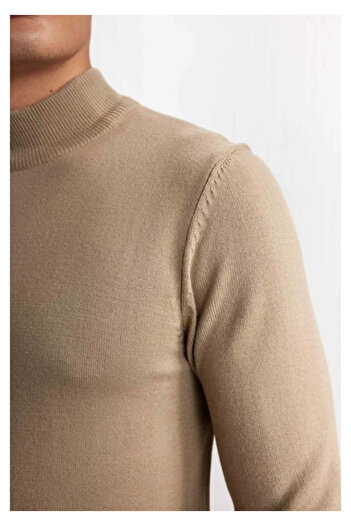 DeFacto Men's Pullover R1127Az Beıge