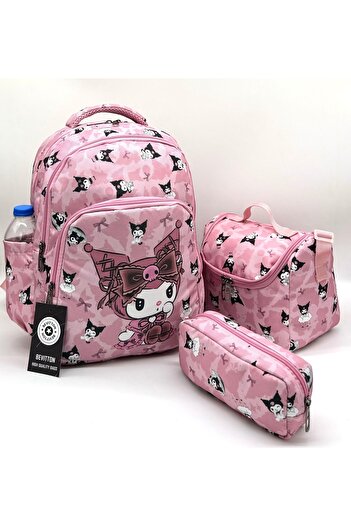Bevitton Powder Set of 3 Primary School Bag - Character Patterned Set Girl