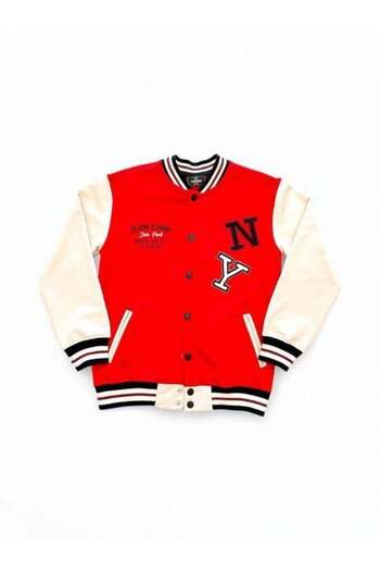 Zekids Boy's Ny Letter College Cardigan