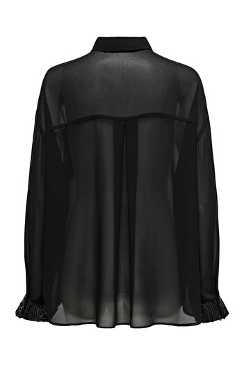 ONLY ONLOBI LS SEQUINS DETAIL SHIRT WVN