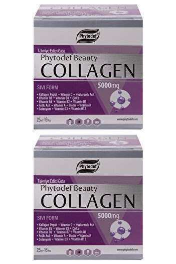 Phytodef Collagen Liquid Form - 25 ml - 16 Pieces X 2 Boxes