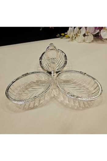 MaviDamla 1 Piece 3-Section Casting Metal Framed Frame Silver