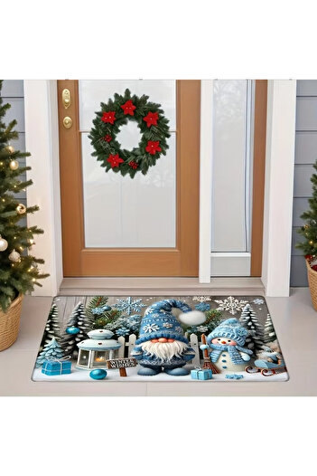 Else Dekor Else Blue Cute Gnomes Crăciun Anul Nou cu modele moderne pentru interior și exterior covoraș pentru ușă