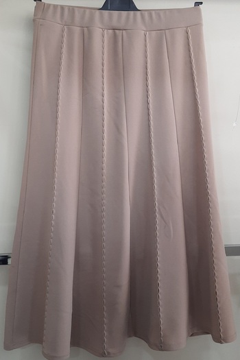 N.Y.YILDIZ Star New 1,Sinif - Plus Size Scuba Skirt with Stretch and Buttons