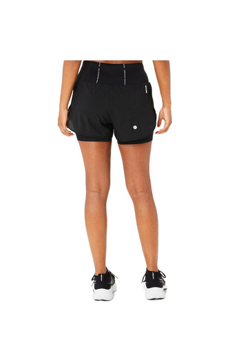 Asics Road 2-n-1 Γυναικείο μαύρο σορτς προπόνησης 2012c975-001