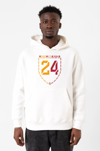 Tshirthane 24 Чемпіонство Білий Чоловічий 3ip Капюшон Світшот