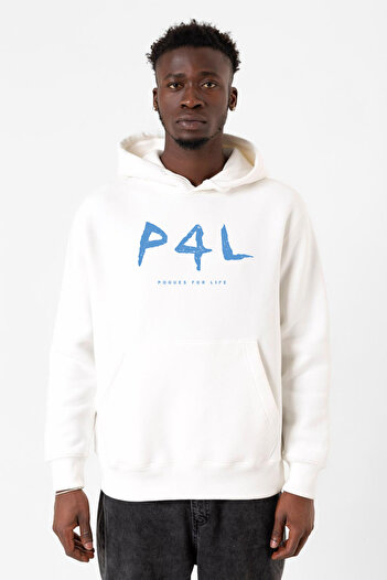 Tshirthane Outer Banks P4L Білий чоловічий 3-шаровий світшот з капюшоном