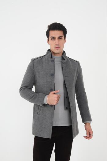 DC DRESS UP CLUB Stand Collar Ezel Shawl Collar Stamp Coat