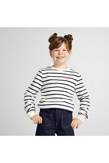KIABI Round neck sweatshirt with lettering WHITE