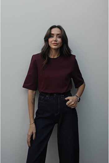 Havoş Μπλουζάκι Claret Red Rosa με επένδυση