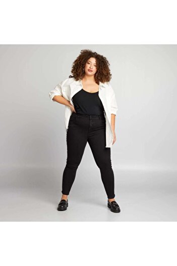 KIABI Vest top with spaghetti straps black