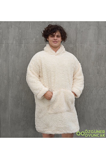 Özgüner Oyuncak Pabtex Peluş Polar Giyilebilir Sıcak ve Yumuşak Battaniye Pijama