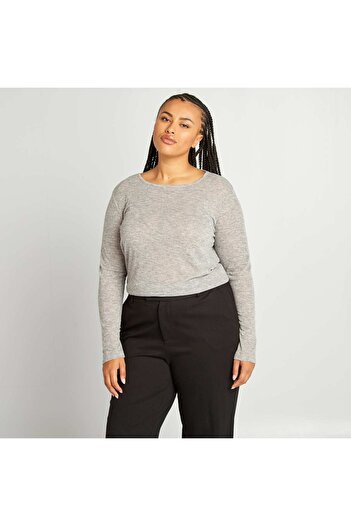 KIABI Lightweight round neck T-shirt GREY