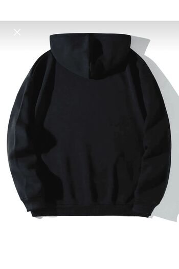 New Shine Unisex Black Garfield Printed 2 Thread Sweatshirt