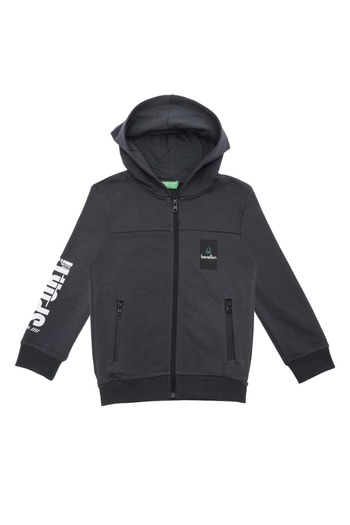 Benetton Boy's Sweatshirt - Anthracite