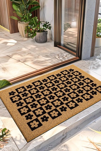 Decovetro Doormat Dama Floral Patterned Front Door Mat 40 X 60 cm