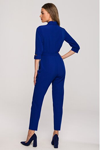 Stylove Elegant jumpsuit with a shawl collar