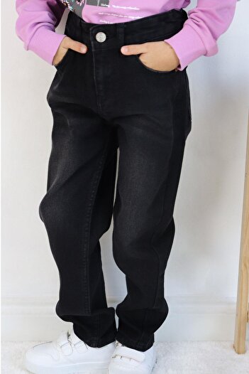 Breeze Girl's Jeans with Pockets, Age 5-9, Black