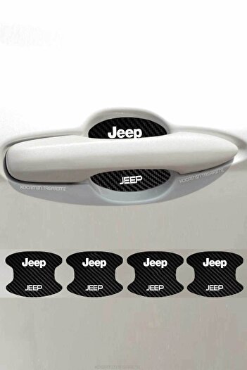 Kocamın Tasarımı Jeep Premium Carbon Coating - Striped Door Pit and Foil Guard Set