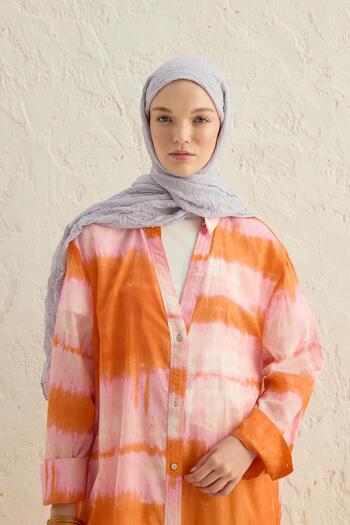 Qef Silver Voile Shawl