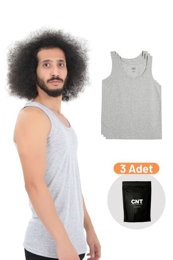 CNT Men's Undershirt Cotton Basic 3-Piece Premium Pack
