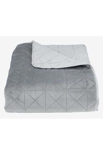 DavidaHome Double bed cover, reversible, 220 x 240 cm, grey