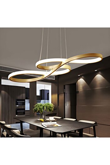 Lambadar Bacco Model Modern Sarkıt Led Beyaz Işık Ultra Power Led Avize Salon Mutfak Oda Hol Ledli Avize