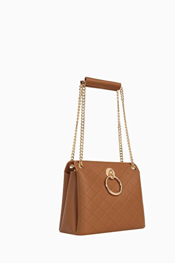 Tuğba Zincir Askılı Satchel Çanta - Taba