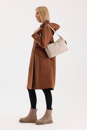 Aron Atelier Laura Mink Soft Flotr Leather Women's Shoulder Bag