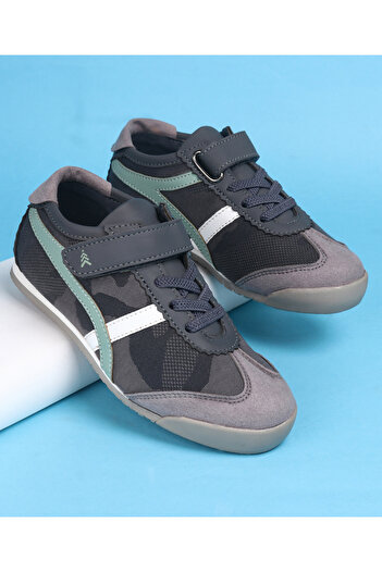 Pine kids Casual Shoes With Velcro Closure - Black