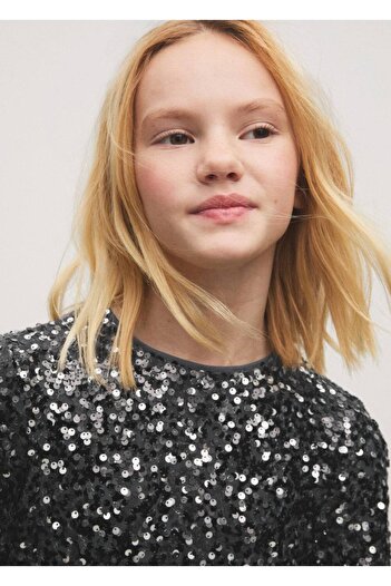 MANGO Kids Pullu elbise