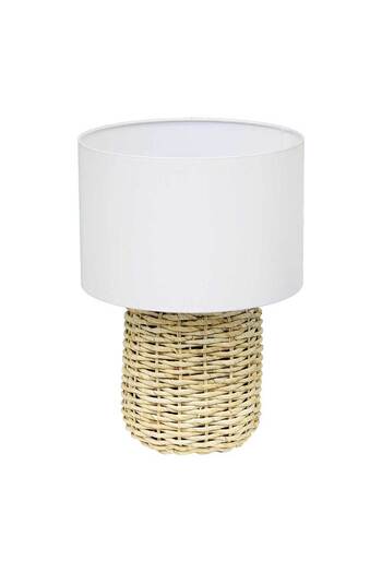 Homelux Rattan lamp with lamp, 42x18x22 cm, 1xe27, 60w, with cable and switch - wh-9788
