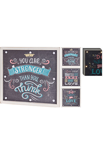 Homelux Wall Decoration 38x38x4 Cm, 8 Leds, Wood, Available In 3 Variants