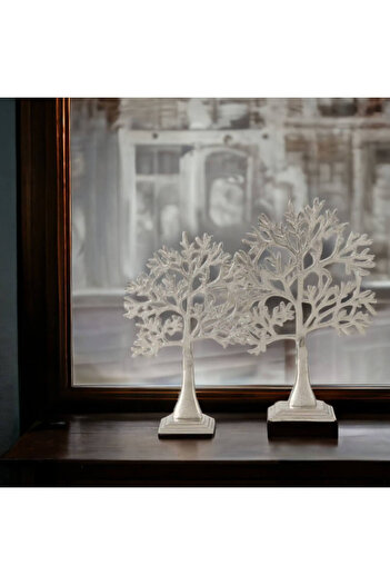 Homelux Decorat pentru copac, 33x8x46 cm, metal, argintiu