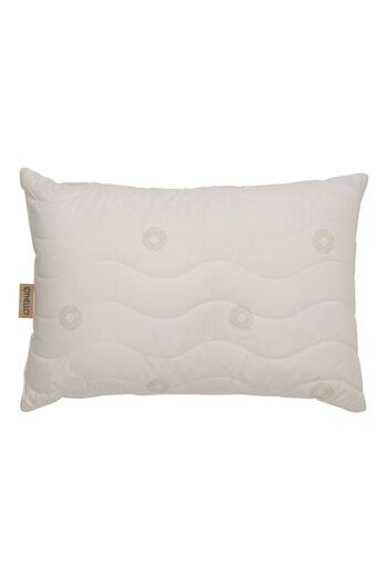 Homelux Pernă 50x70 cm, 100% bumbac, umplutură 50% lână pură britanică, 50% microfibră, densitate 233 Tc