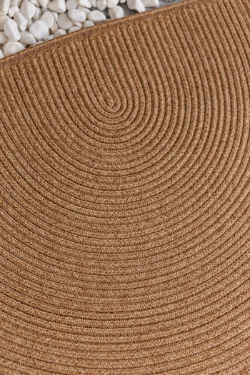 Comfort Craft Beige Jute Wicker Door Mat - Welcome Gift I D Door Mat